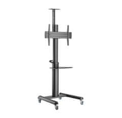 Gembird TVS-70T-02 Aluminijski podni stalak za TV s kotačima 37"-70" Crni