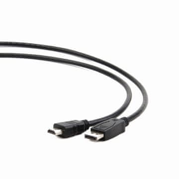 Gembird HDMI kabel [HDMI 1.4] - DisplayPort (M) - HDMI (M) kabel, 3 m, crni (CC-DP-HDMI-3M)