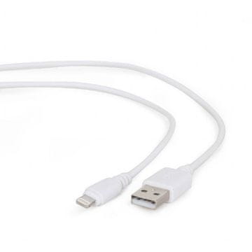 Gembird USB kabel [USB 2.0] - USB A (M) - Lightning (M) kabel, 1 m, bijeli (CC-USB2-AMLM-W-1M)
