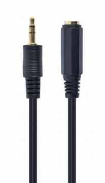 Gembird CCA-421S-5M audio kabel JACK 3.5mm M/JACK 3.5mm F 5m crni produžni