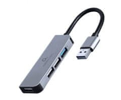 Gembird UHB-U3P1U2P3-01 4 priključka 1xUSB 3.1 + 3xUSB 2.0 aluminij