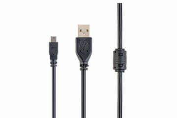 Gembird Premium USB kabel [USB 2.0] - USB A (M) - miniUSB (M) kabel, 1,8 m, crni (CCF-USB2-AM5P-6)