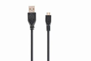 Gembird USB kabel [USB 2.0] - USB A (M) - microUSB (M) kabel, 1 m, crna (CCP-MUSB2-AMBM-1M)