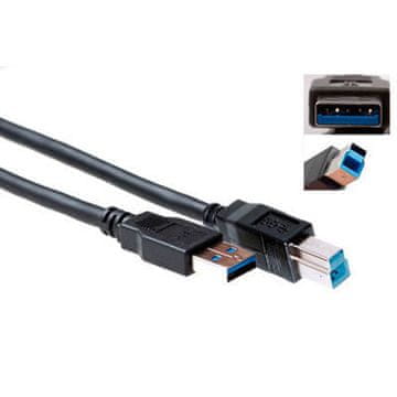 ACT SB3017 USB 3.0 A muški na USB B muški 1m SuperSpeed