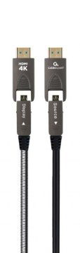 Gembird CCAP-HDMIDD-AOC-10M aktivni optički AOC brzi HDMI DA kabel s Ethernetom AOC Premium Series 10 m crni 4K