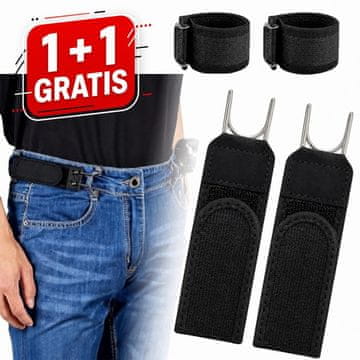Cool Mango nevidljivi remen za hlače bez kopče, 2 komada (1 + 1 GRATIS), elastičan i podesiv - Flexelt