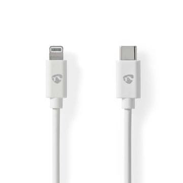 Nedis Lightning kabel USB-C, 2 m, bijeli