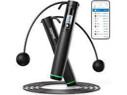 RENPHO Smart Jump Rope 2u1 R-Q008 pametna vijača, crna