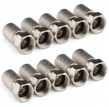 CONOTECH Set od 10x konektora F 6,8 mm NS-511 brtva s navojem