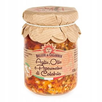 Aglio olio peperoncino umak češnjak papar maslinovo ulje Delizie Calabria 130g