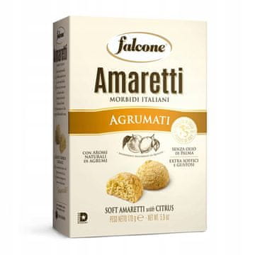 Falcone Amaretti mekani citrusni keksi talijanski 170g