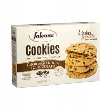 Falcone Prhki keksi s čokoladnim nadjevom Cookies Gianduia 200g