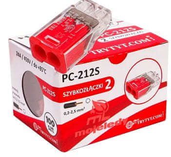 Trytyt Samostezni konektor 2x2,5 PC 212S 100 kom