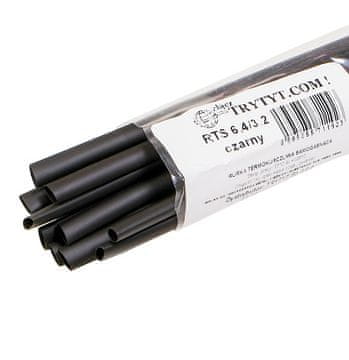 Trytyt 10x Termoskupljajuće cijevi RTS 6.4/3.2 crne