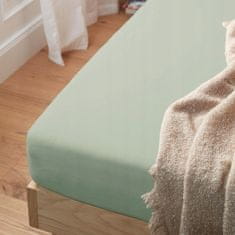 Jersey plahta s elastičnim uloškom od pamuka za krevet 180x200 cm siva, siva