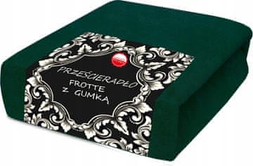 Frotirna plahta 160x200 topla, boja boce zelene, zelena