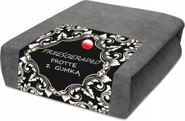 Frotirna plahta 160x200 mekana, topla, čelična, antracit