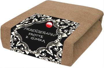 Frotirna plahta 160x200 mekana, topli latte, cappuccino