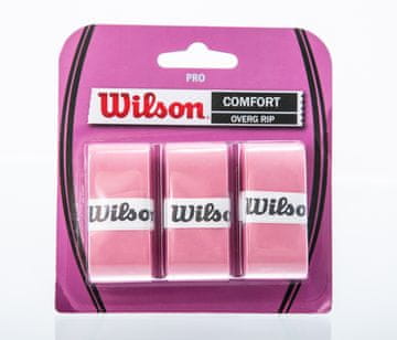 Wilson Pro Comfort Sticky teniske gripove, 3 komada, puderasto ružičaste boje