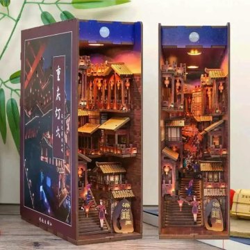 Minijaturna kuća Book Nook - Plavi grad na rijeci Jangce