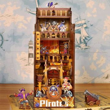 Minijaturna kuća za knjige - Otok pirata