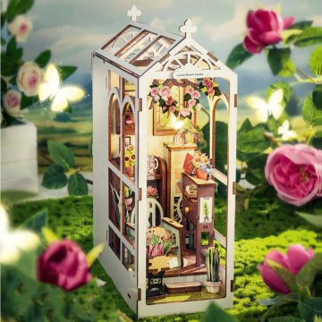 Minijaturna kućica Book Nook - Cvjetni predah