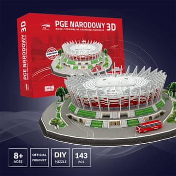 Nogometni stadion - PGE NATIONAL - 3D slagalica 143 dijela - službeni model