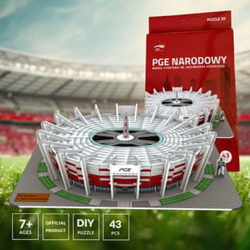 Mini nogometni stadion - PGE NATIONAL - 3D slagalica od 43 dijela - službeni model