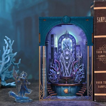 Minijaturna kuća Book Nook - Prijestolje Gospodara Oceana