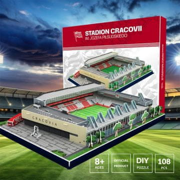 Gradski stadion Józef Piłsudski - CRACOVIA - 3D Puzzle 108 dijelova - model kluba