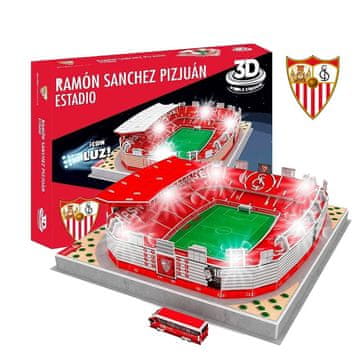 LED nogometni stadion Sevilla FC - Ramon Sanchez Pizjuan - 3D slagalica od 100 dijelova - model kluba