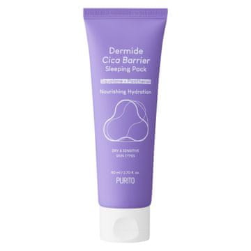 It PURITO Dermide Cica Barrier Sleeping Pack - Regenerirajuća noćna krema za lice s ekstraktom centelle asiatica - 80 ml