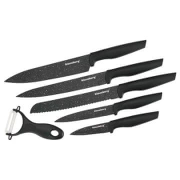 KLAUSBERG Set od 5 mramornih kuhinjskih noževa s gulilicom Kb-7613 Lumarko!