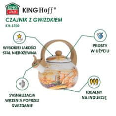 KINGHoff KH-3700 Emajlirani kuhalo za vodu 2l sa zviždaljkom