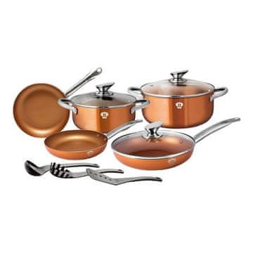 Blaumann Set posuđa BL-3342 Le Chef Line Rosegold 11 ks