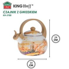 KINGHoff KH-3700 Emajlirani kuhalo za vodu 2l sa zviždaljkom