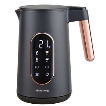KLAUSBERG Električni čajnik 1,7 l Kb-7892 s LED kontrolom temperature