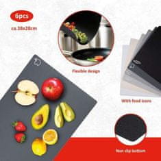 Alpina Daska za rezanje ED-223849 fleksibilni set od 6 dijelova 38x28cm