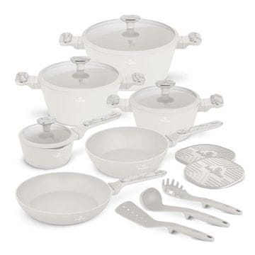 Berlingerhaus Set posuđa BH-8401 15 ks Sahara Marble Collection