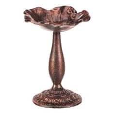 Autronic Hranilica/pojilica Bird feeder - metal stand, with bird, copper-antique color (UM0954 COP-ANT)