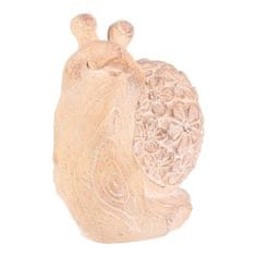 Autronic Vrtni ukrasi Snail - magnesium, larger, flower pattern, wood imitation (SM506-L)