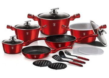 Berlingerhaus Set posuđa BH-7035 18 ks Burgundy Metallic Line