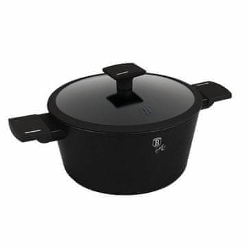 Berlingerhaus Lonac s titanskim premazom i poklopcem BH-8188 24 cm mat crna kolekcija