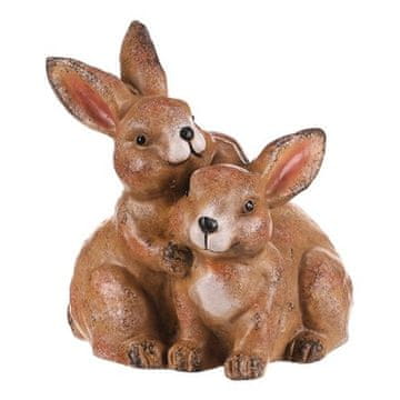 Autronic Vrtni ukrasi Rabbit par - magnezij, smeđa boja (MT775)