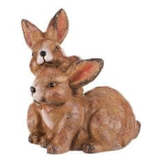 Autronic Vrtni ukrasi Rabbit par - magnezij, smeđa boja (MT775)
