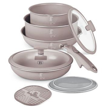 Berlingerhaus Set posuđa s titanijskim premazom BH-8255 9 kom. kolekcija Taupe