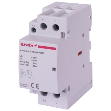 NEX p005228 Modularni kontaktor PRO 2P 63A 1NO+1NC 230V AC
