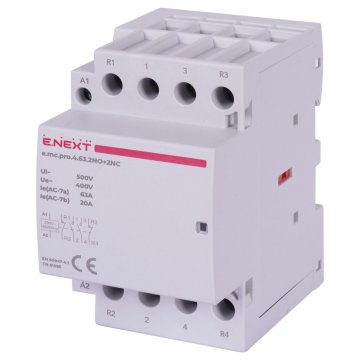 NEX p005231 Modularni kontaktor PRO 4P 63A 2NO+2NC 230V AC