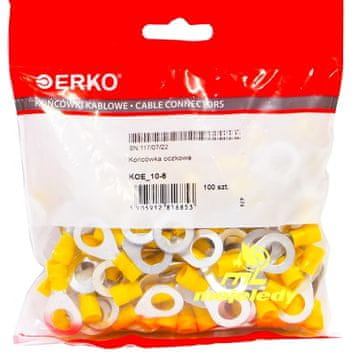 Haberkorn Izolirani prstenasti priključak KOE 6mm M10 100kom