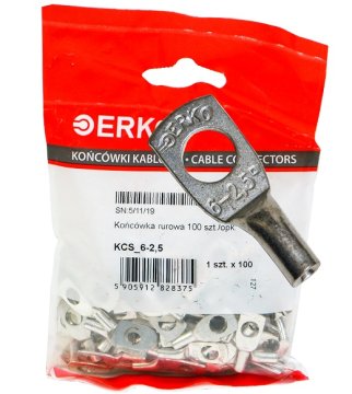 Haberkorn KCS CU 2,5 mm M6 cijevni priključak s ušicom 100 kom